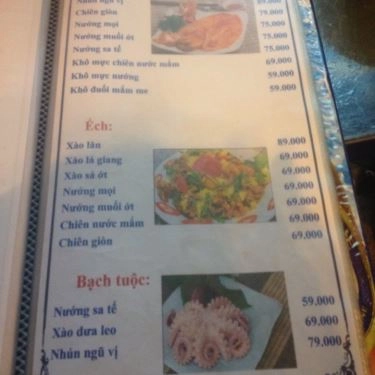 Thực đơn- Quán Ăn Ốc Đêm Hàng Xanh