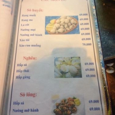 Thực đơn- Quán Ăn Ốc Đêm Hàng Xanh