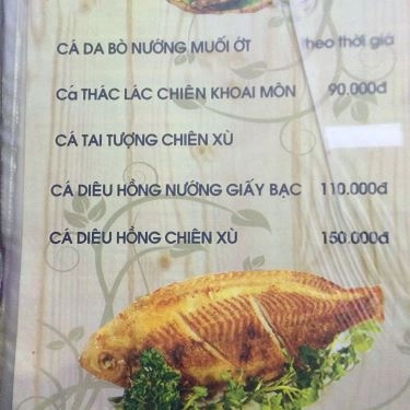 Thực đơn- Quán Ăn Ốc Hòa - Trường Sa