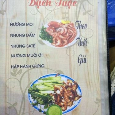 Thực đơn- Quán Ăn Ốc Hòa - Trường Sa
