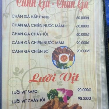 Thực đơn- Quán Ăn Ốc Hòa - Trường Sa