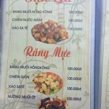 Thực đơn- Quán Ăn Ốc Hòa - Trường Sa