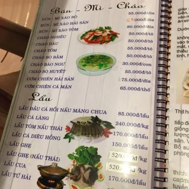 Thực đơn- Quán Ăn Ốc K3 - Tân Sơn Nhì