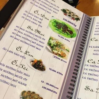 Thực đơn- Quán Ăn Ốc K3 - Tân Sơn Nhì
