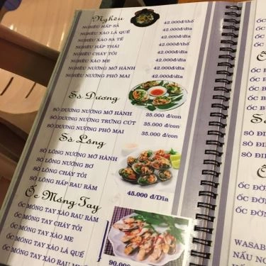 Thực đơn- Quán Ăn Ốc K3 - Tân Sơn Nhì