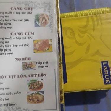 Thực đơn- Quán Ăn Ốc Nạy - Ốc & Các Món Hải Sản