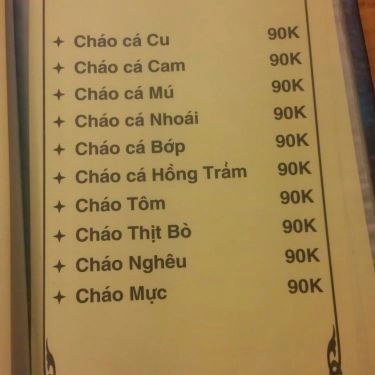 Thực đơn- Quán Ăn Ốc Nha Trang - Đống Đa