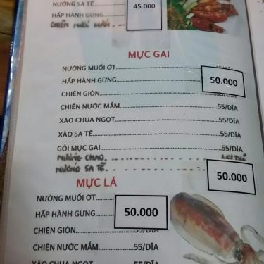 Thực đơn- Quán Ăn Ốc Những Người Bạn