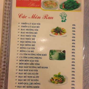 Thực đơn- Quán Ăn Ốc Nốc Quán - Nguyễn Biểu