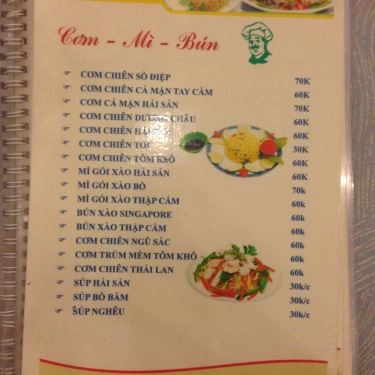 Thực đơn- Quán Ăn Ốc Nốc Quán - Nguyễn Biểu