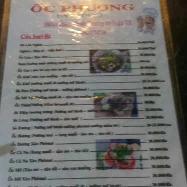 Tổng hợp- Quán Ăn Ốc Phương - Thiên Phước