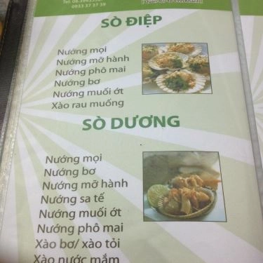 Thực đơn- Quán Ăn Ốc Sáu Nở