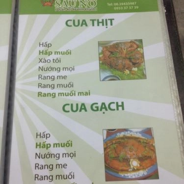 Thực đơn- Quán Ăn Ốc Sáu Nở