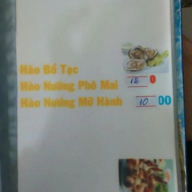 Thực đơn- Quán Ăn Ốc Sinh Viên - Phan Văn Hân