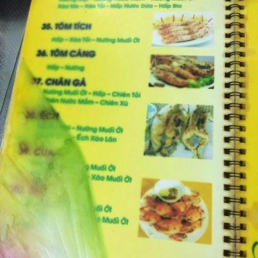 Thực đơn- Quán Ăn Ốc Thành Long