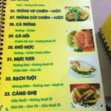 Thực đơn- Quán Ăn Ốc Thành Long