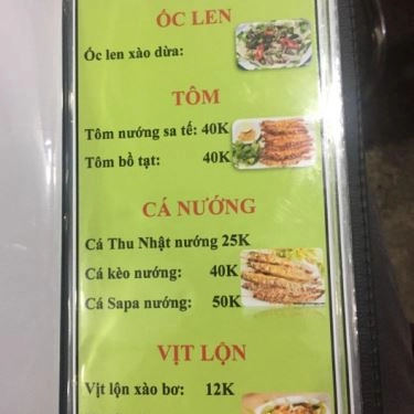 Thực đơn- Quán Ăn Ốc Woắn