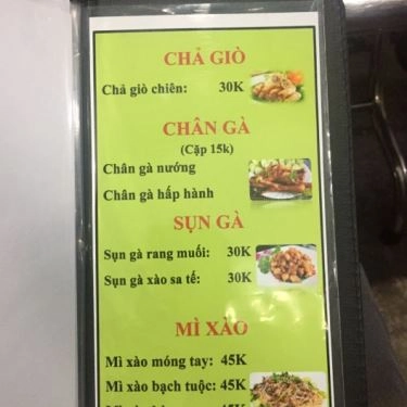 Thực đơn- Quán Ăn Ốc Woắn