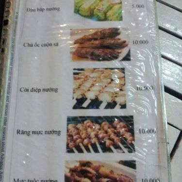 Thực đơn- Quán Ăn Ốc Xinh