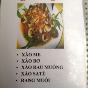 Thực đơn- Quán Ăn Ốc Xuka