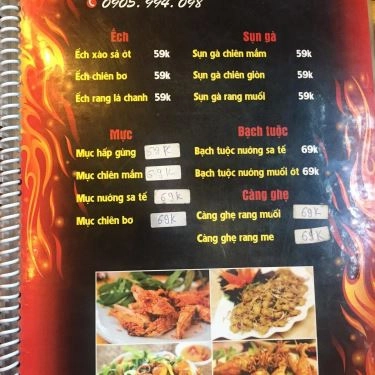 Thực đơn- Quán Ăn Ốc Zè Zè
