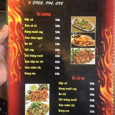 Thực đơn- Quán Ăn Ốc Zè Zè