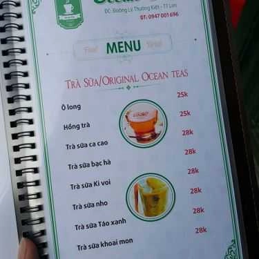 Thực đơn- Ocean - Coffee & Pizza