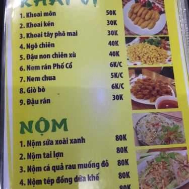 Thực đơn- Oh Quán - Lẩu & Nướng