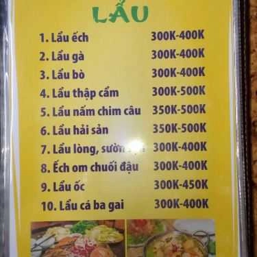 Thực đơn- Oh Quán - Lẩu & Nướng
