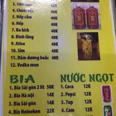 Thực đơn- Oh Quán - Lẩu & Nướng