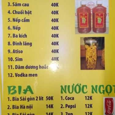 Thực đơn- Oh Quán - Lẩu & Nướng