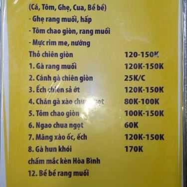 Thực đơn- Oh Quán - Lẩu & Nướng