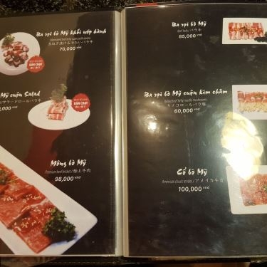 Thực đơn- Okie BBQ - Nhà Hàng Nướng