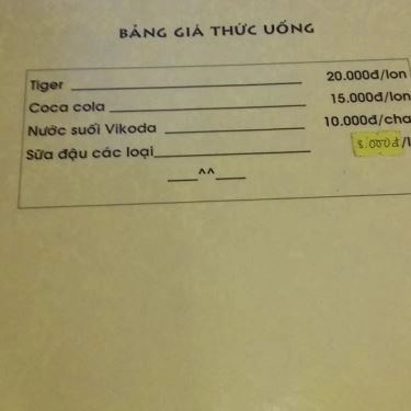 Thực đơn- Quán Ăn Ola - Mì & Lẩu Gà Tiềm Ớt Hiểm