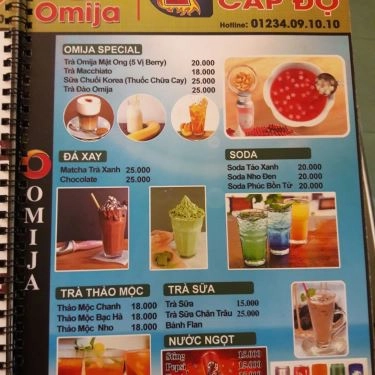 Thực đơn- Quán Ăn Omija - Mì Cay & Ẩm Thực Hàn Quốc