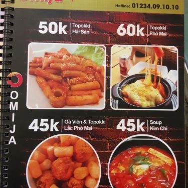 Thực đơn- Quán Ăn Omija - Mì Cay & Ẩm Thực Hàn Quốc
