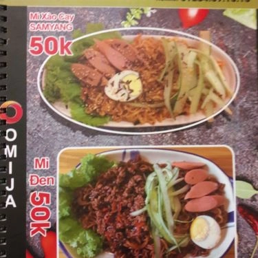 Thực đơn- Quán Ăn Omija - Mì Cay & Ẩm Thực Hàn Quốc