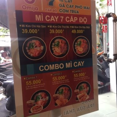 Thực đơn- Quán Ăn Omija - Mì Cay & Ẩm Thực Hàn Quốc