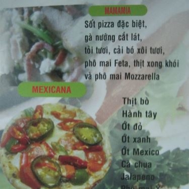 Thực đơn- Nhà Hàng One - B - Italian Pizza - Đường D5