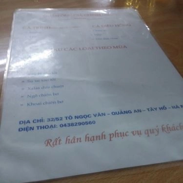 Thực đơn- Quán Ăn Ông Già Chính Hiệu