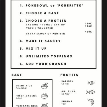 Thực đơn- Quán Ăn Ono Poke Co - Đặc Sản Hawaii