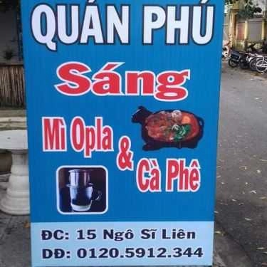 Thực đơn- Quán Ăn Quán Phú - Bánh Mì Ốp La