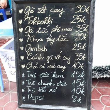 Thực đơn- Quán Ăn Oppa Korean Food