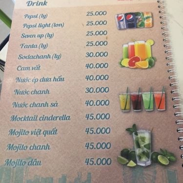 Thực đơn- Quán Ăn Orchard Road - Ẩm Thực Đường Phố Singapore - Aeon Mall Bình Tân
