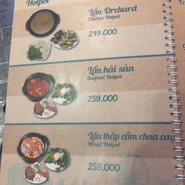 Thực đơn- Quán Ăn Orchard Road - Ẩm Thực Đường Phố Singapore - Aeon Mall Bình Tân