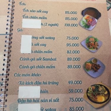 Thực đơn- Quán Ăn Orchard Road - Ẩm Thực Đường Phố Singapore - Aeon Mall Bình Tân
