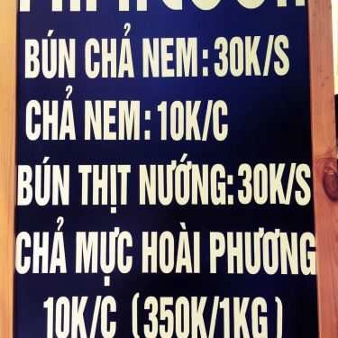 Thực đơn- Papa Cook - Bún Thịt Nướng & Nem Hải Sản