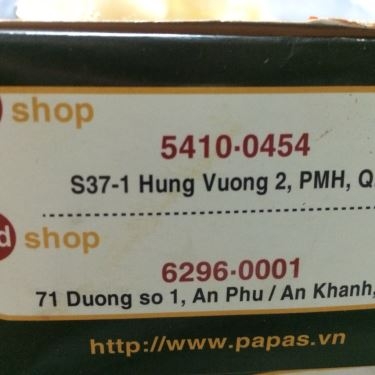 Tổng hợp- Nhà Hàng Papa's Chicken - An Phú