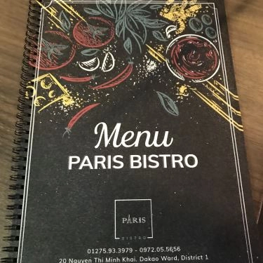 Thực đơn- Quán Ăn Paris Bistro - Món Âu