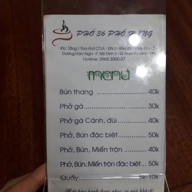 Tổng hợp- Quán Ăn Phở 36 Phố Hàng - Phở Gà & Bún Thang